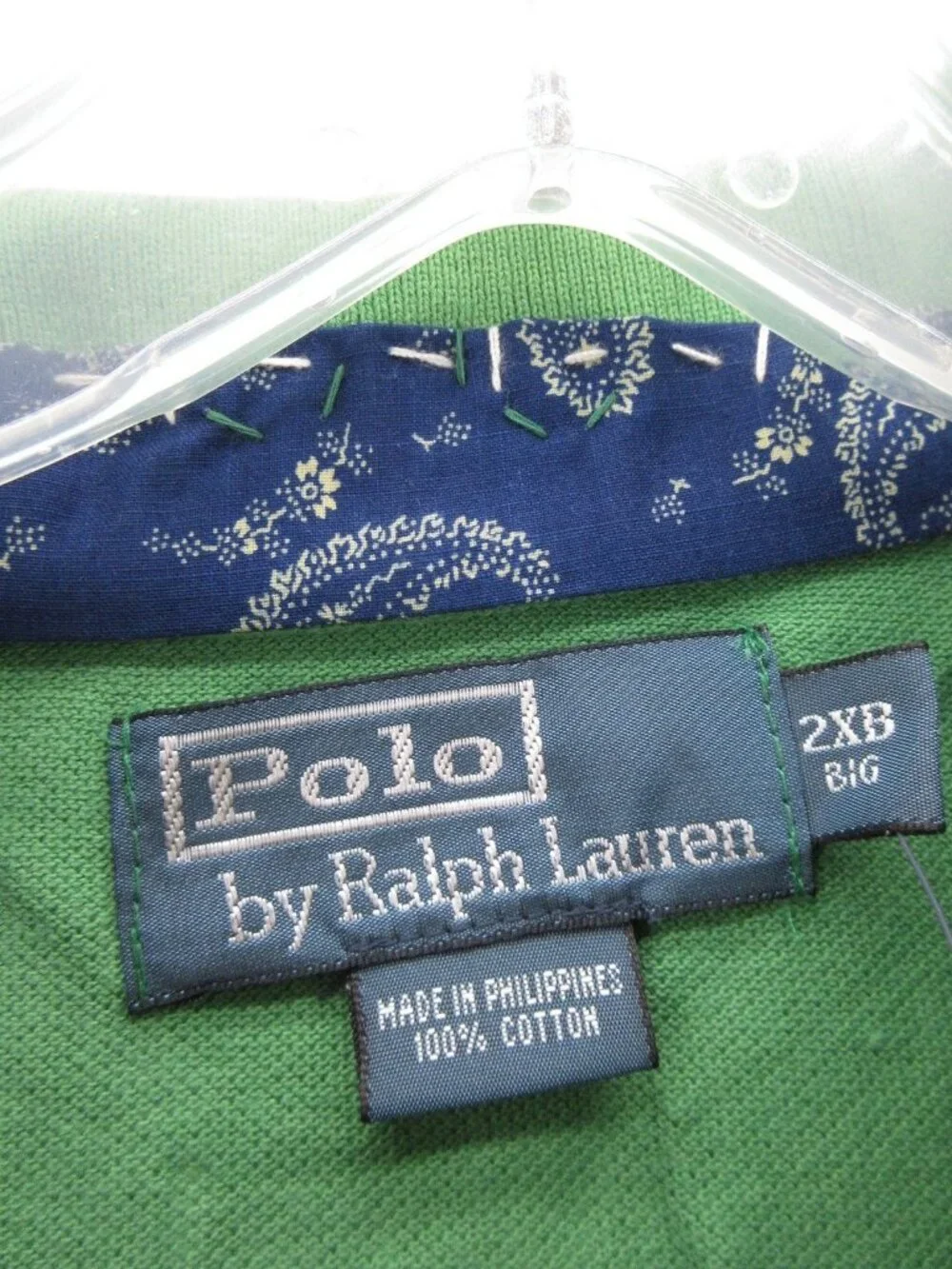Polo Ralph Lauren Polo Shirt 2XB Big Indian Head Distressed Stencil